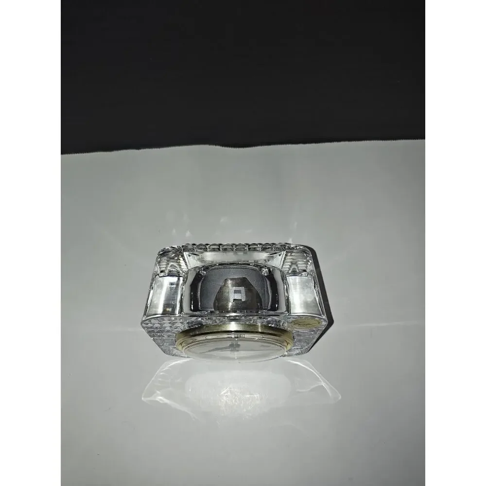 STAIGER Vintage West Germany Quartz France Lead Crystal Mantel Desk Clock 24%PbO